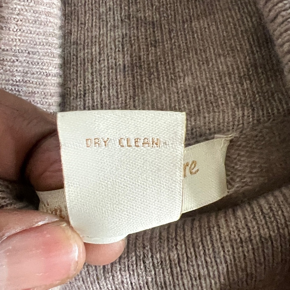 Simply Cashmere 100% cashmere Turtleneck Sweater XL Cream soft girl luxury fall - Picture 5 of 7